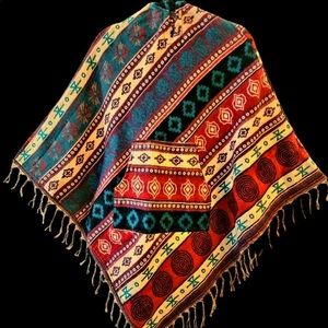 Handmade Yak wool Pancho.